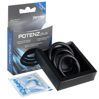 Potenz Plus 3 Black Rings Set - S, M, L