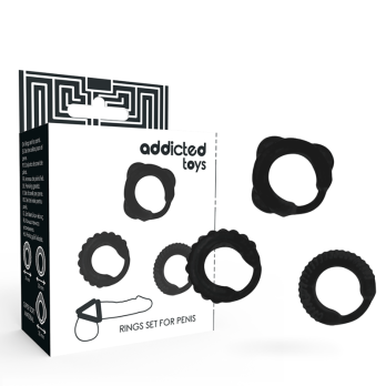 Addicted Toys  C-Ring Set Black