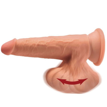 King Cock Plus 3D Cock Swinging Balls 15.2 Cm