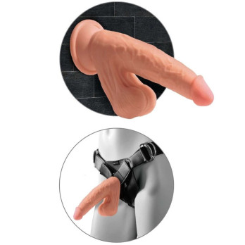 King Cock Plus 3D Cock Swinging Balls 15.2 Cm