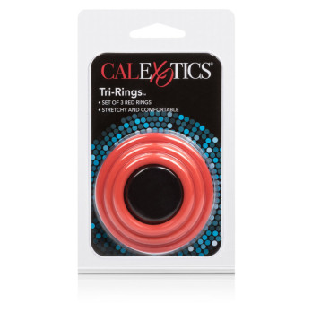 Calex Tri-Rings Set Red