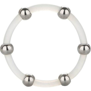 Calex Steel Beaded Silicone Ring Xl