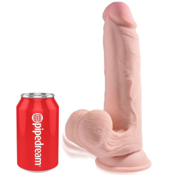 King Cock Plus 3D Cock Swinging Balls 20.3 Cm