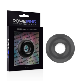 PoweringTrade - Super Flexible And Resistant Penis Ring 3.5Cm Black