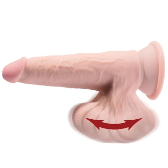 King Cock Plus 3D Cock Swinging Balls 20.3 Cm