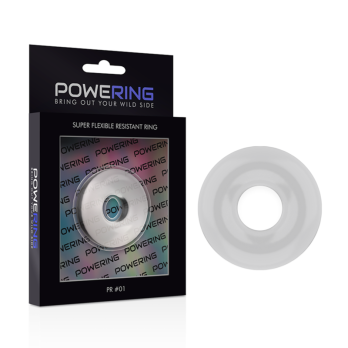 PoweringTrade - Super Flexible And Resistant Penis Ring 3.5Cm Clear