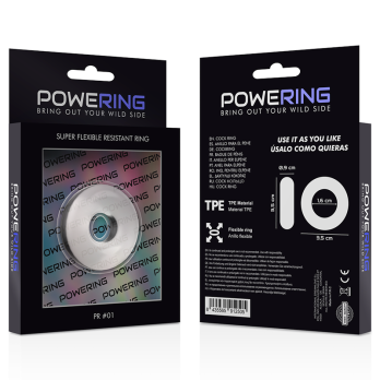 PoweringTrade - Super Flexible And Resistant Penis Ring 3.5Cm Clear