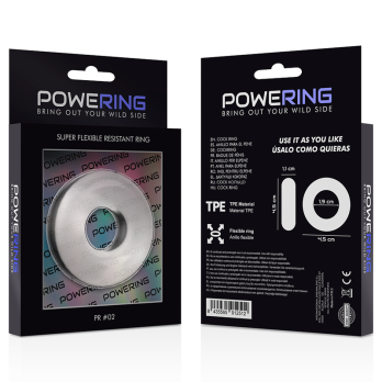 PoweringTrade - Super Flexible And Resistant Penis Ring 4.5Cm Clear