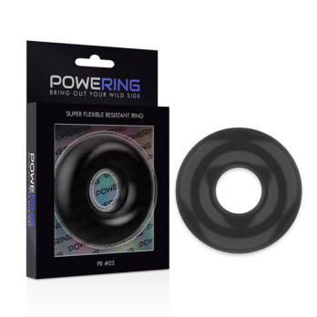 PoweringTrade - Super Flexible And Resistant Penis Ring 5Cm Pr03 Black