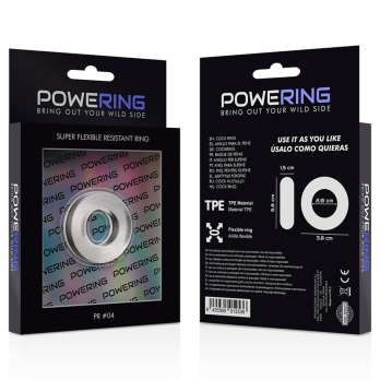 PoweringTrade- Super Flexible And Resistant Penis Ring 3.8Cm Pr04 Clear