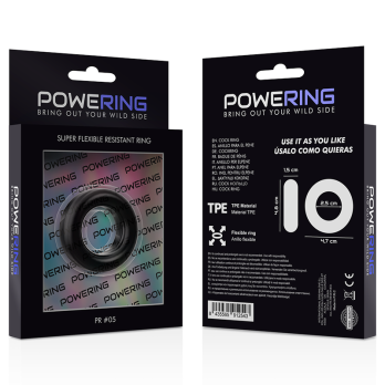 PoweringTrade- Super Flexible And Resistant Penis Ring 4.8Cm Pr05 Black