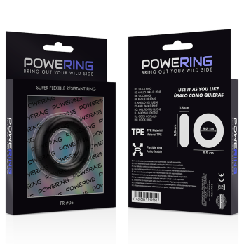 PoweringTrade- Super Flexible And Resistant Penis Ring 5.5Cm Pr06 Black