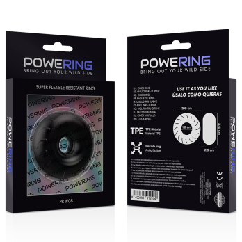 PoweringTrade- Super Flexible And Resistant Penis Ring 5Cm Pr08 Black