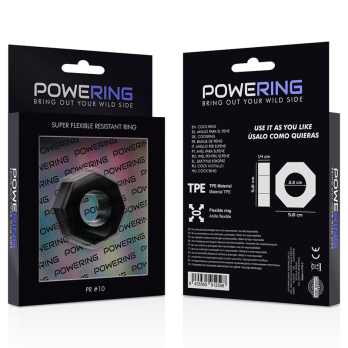 PoweringTrade - Super Flexible And Resistant Penis Ring 5Cm Pr10 Black