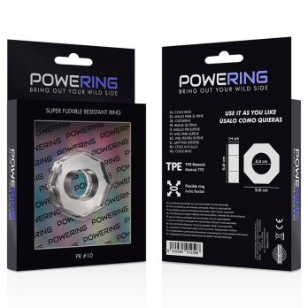 PoweringTrade - Super Flexible And Resistant Penis Ring 5Cm Pr10 Clear