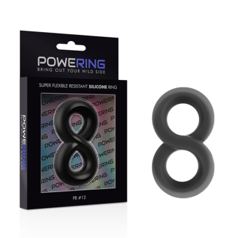 PoweringTrade - Super Flexible And Resistant Penis And Testicle Ring Pr12 Black