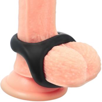 PoweringTrade - Super Flexible And Resistant Penis And Testicle Ring Pr13 Black