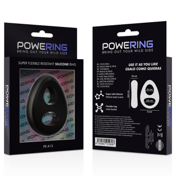 PoweringTrade - Super Flexible And Resistant Penis And Testicle Ring Pr13 Black