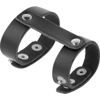 DarknessTrade - Leather Adjustable Penis And Testicle Ring