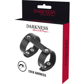 DarknessTrade - Leather Adjustable Penis And Testicle Ring