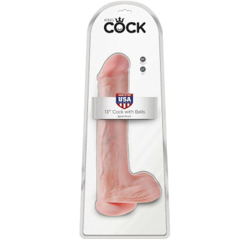 King Cock - Cock With Balls 33 Cm - Flesh