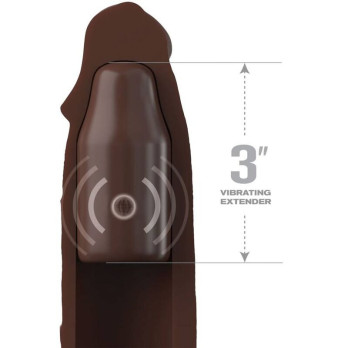 Pipedreams Sleeve 22,86 Cm + 7,62 Cm Plug Remote Brown