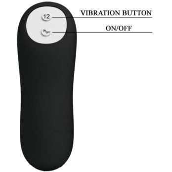 Pretty Love Bottom Silicone Anal Plug Penis Design 12 Modes Of Vibration