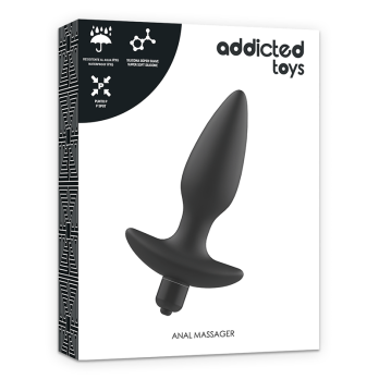 Addicted Toys Massager Plug Anal With Vibration Black