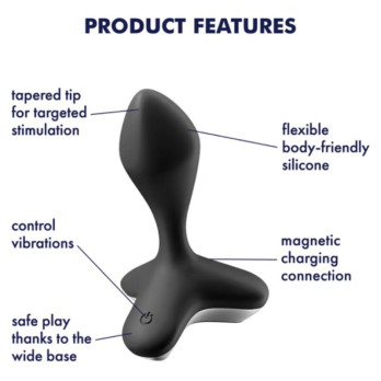 Satisfyer Game Changer Plug Vibrator - Black