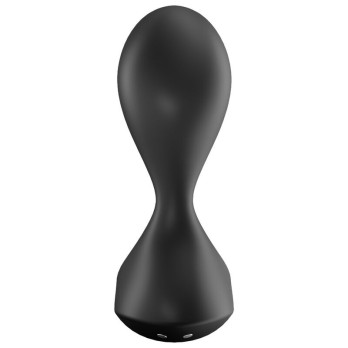 Satisfyer Sweet Seal Vibrating Plug App - Black