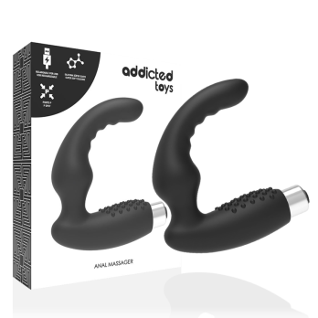 Addicted Toys Prostatic Vibrator Rechargeable Model 2 - Black