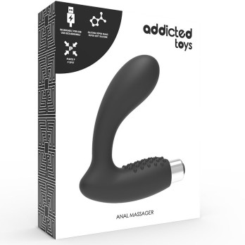 Addicted Toys Prostatic Vibrator Rechargeable Model 5 - Black