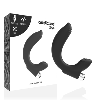 Addicted Toys Prostatic Vibrator Rechargeable Model 7 - Black