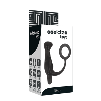 Addicted Toys Vibrator Prost Tico Black 10 Cm