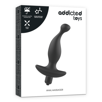 Addicted Toys Anal Massager With Black Vibrationmodel 1