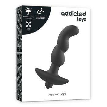 Addicted Toys Anal Massager With Black Vibration Model 2