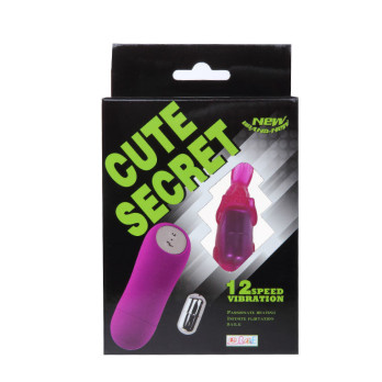 Baile Cute Secret Rabbit Vibrator Purple 12 Speed