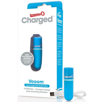 Screaming O Rechargeable Vibrating Bullet Vooom Blue