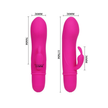 Pretty Love Flirtation - Vibrator With Rabbit Caesar