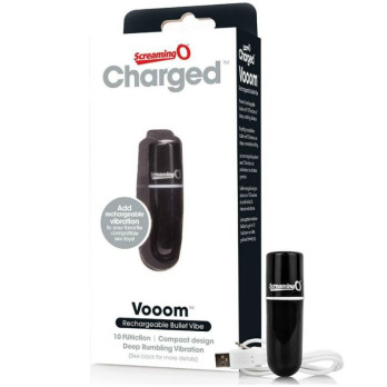 Screaming O Rechargeable Vibrating Bullet Vooom Black