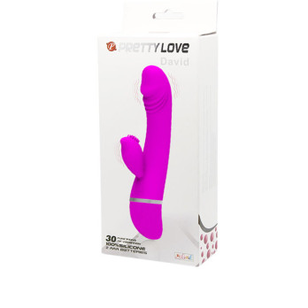 Pretty Love Flirtation - David Vibrator With Rabbit