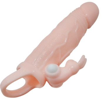 Brave Man Penis Cover With Rabbit And Double Engine Flesh 16.5 Cm