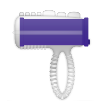 Casual Love™-  Casual Ring Tongue Vibrating Purple