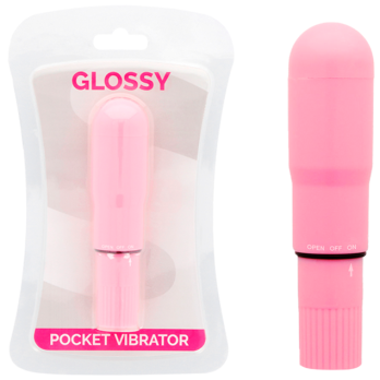 Glossy Pocket Vibrator Pink