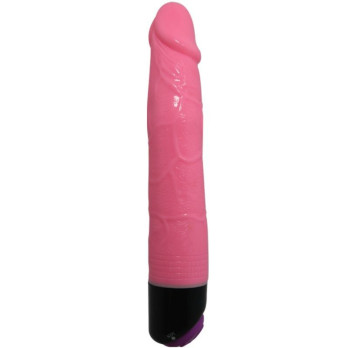 Colorful Sex Realistic Vibrator Pink  23 Cm