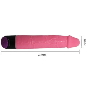 Colorful Sex Realistic Vibrator Pink  23 Cm