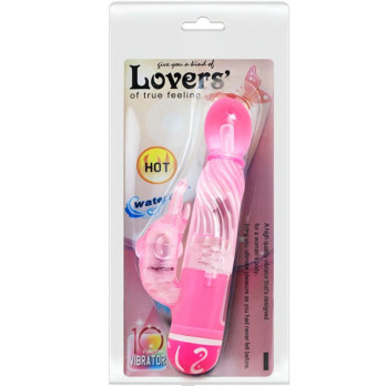 Baile Vibrators Multispeed Vibrator With Clit Stimulator Pink