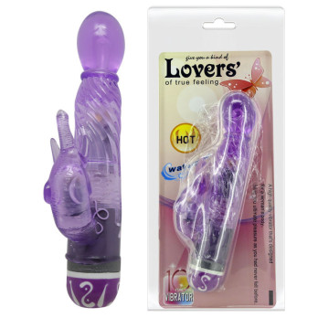 Baile Vibrators Multispeed Vibrator With Clit Stimulator Purple