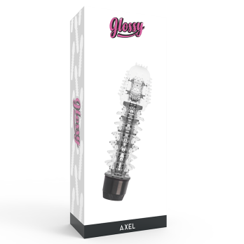 Glossy Axel Black Vibrator