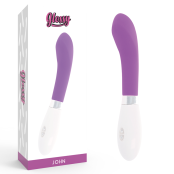 Glossy John Vibrator Purple